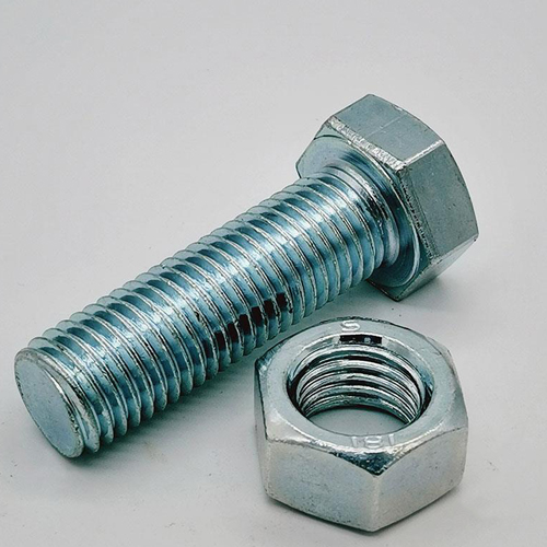 DIN933六角头螺栓电镀蓝白锌出口标准